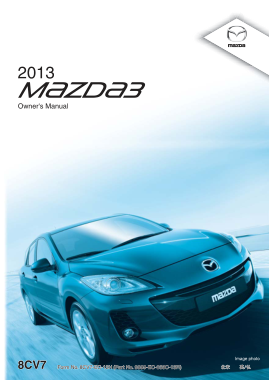 2013 Mazda 3 Hatchback Owners Manual